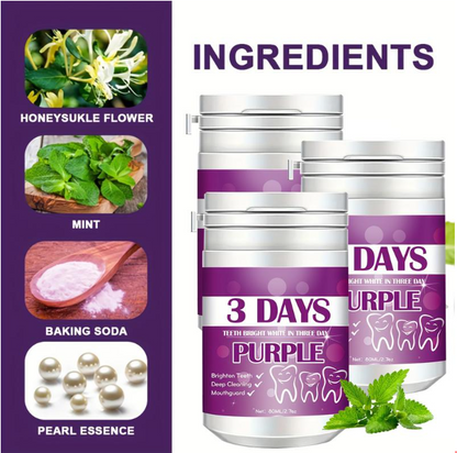 Purple Tooth Cleaning Powder